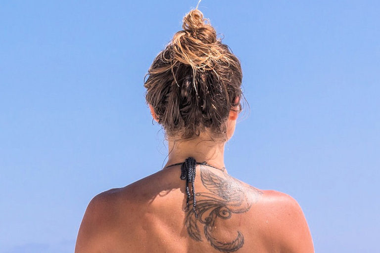 djevojka ljeto plaža